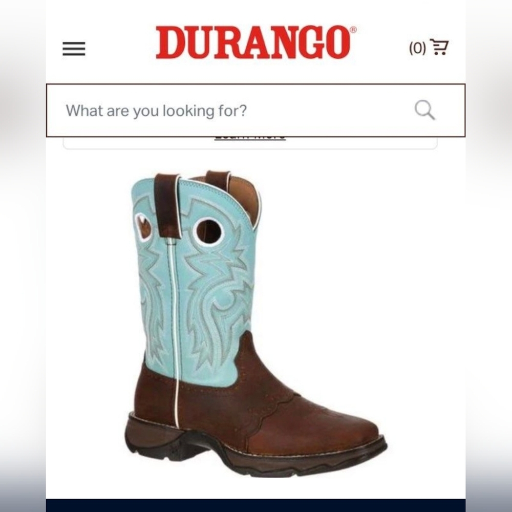 Durango Lady Rebel Cowboy Boots ( Barley Used)
